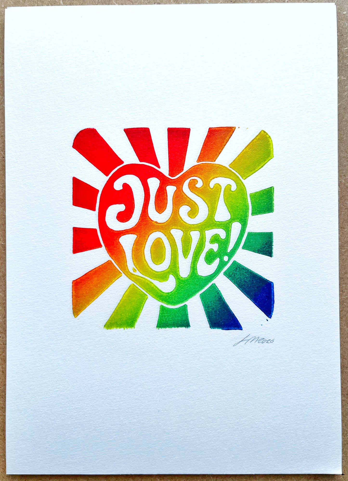 JUST LOVE! pride tryk